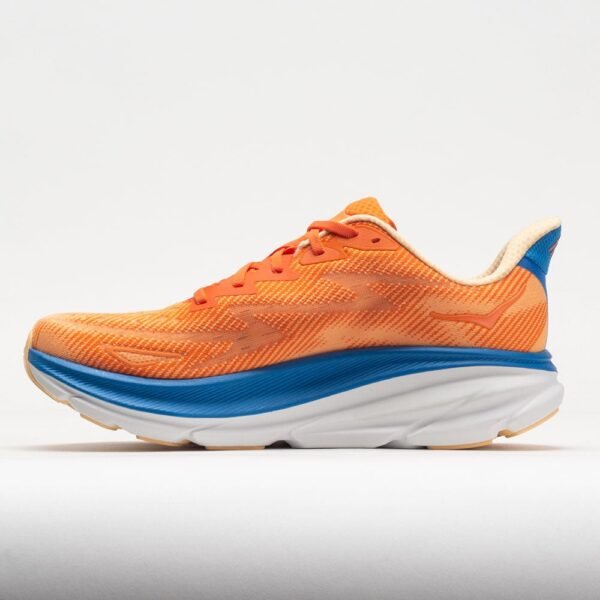 HOKA Clifton 9 Men's Vibrant Orange/Impala - Image 2